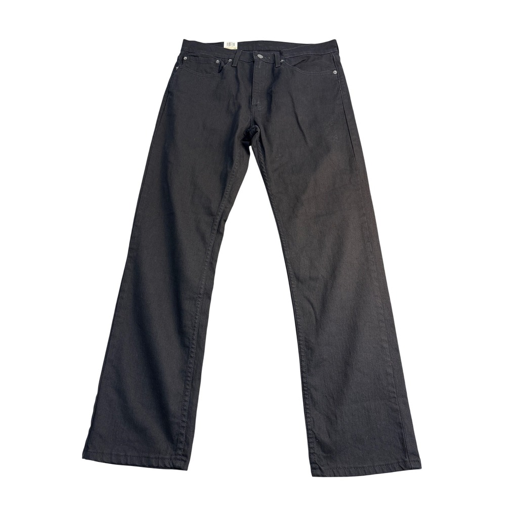 Levis 559 Relaxed Straight Jeans Mens 34x34 Black Stretch Denim WaterLess